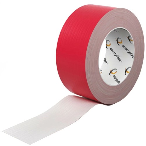 Лента армированная 48мм х 25м самоклеящаяся красная Energoflex Energopro в Новосибирске