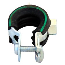 Хомут сантехнический крепежный трубный стальной оцинкованный с резиновой прокладкой Optimal Junior Mupro 51 мм