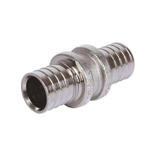 Муфта латунная для PE-X труб Дн 20 оцинкованная RAUTHERM S Rehau в Новосибирске