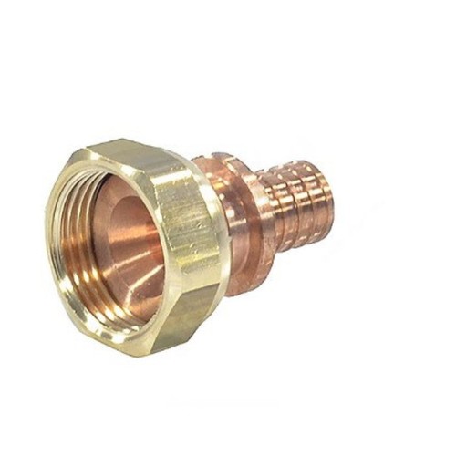 Соединитель латунный Дн 20-3/4" для PE-X труб под евроконус с накидной гайкой GX179 Giacomini GX179Y054 в Новосибирске