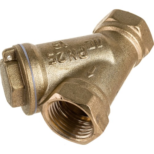 Фильтр сетчатый Y-образный латунный Ду-25 (1") Ру-25 ВР (ВН) (Т<130°С) Ридан FVR-R в Новосибирске