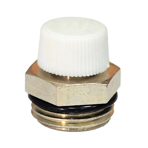 Кран Маевского ручной латунный Ду-20 (3/4") Ру-10 НР (НАР) с колпачком Ogint в Новосибирске