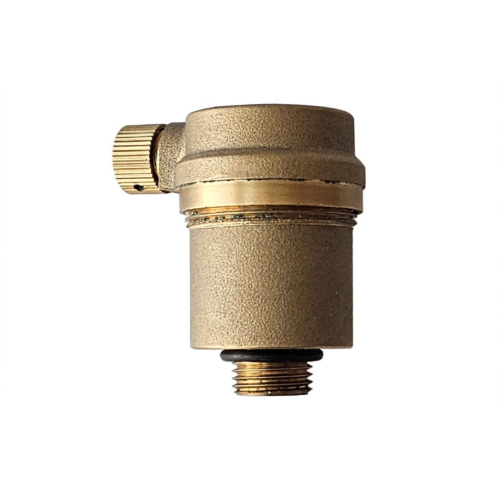 Воздухоотводчик автоматический латунный Ду-15 (1/2") Ру-14 НР (НАР) прямой с запорным клапаном Giacomini R88I в Новосибирске