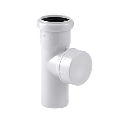 Ревизия канализационная PP-M с крышкой белая Дн 160 бесшумный б/нап в/к RTP (РосТурПласт) в Новосибирске