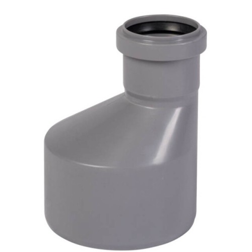 Переход канализационный PP-H на чугун Дн 110-124 серый б/нап с манжетой RTP (РосТурПласт) в Новосибирске