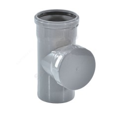 Ревизия канализационная PP-H с крышкой серая Дн 110 б/нап в/к RTP (РосТурПласт)