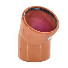 Отвод канализационный PP-B коричневый Дн 110 45гр б/нап в/к RTP (РосТурПласт)