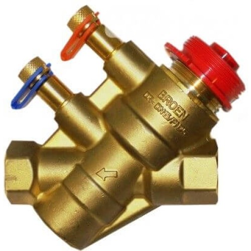 Клапан балансировочный латунный автоматический с внутренней резьбой 2,5 МПа Ballorex Dynamic Broen 25 мм в Новосибирске