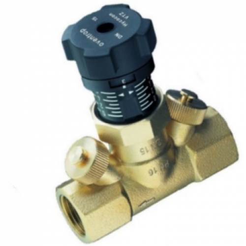 Клапан балансировочный латунный ручной с внутренней резьбой 1,6 МПа Hycocon VTZ Oventrop 25 мм в Новосибирске