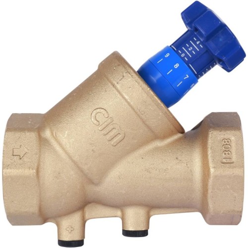 Клапан балансировочный латунный ручной с внутренней резьбой 2,5 МПа BL.220 MVI 15 мм в Новосибирске