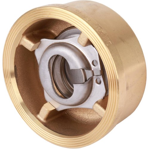 Клапан обратный латунный осевой пружинный межфланцевый 1,6 МПа CA7441 Tecofi 80х50 мм в Новосибирске