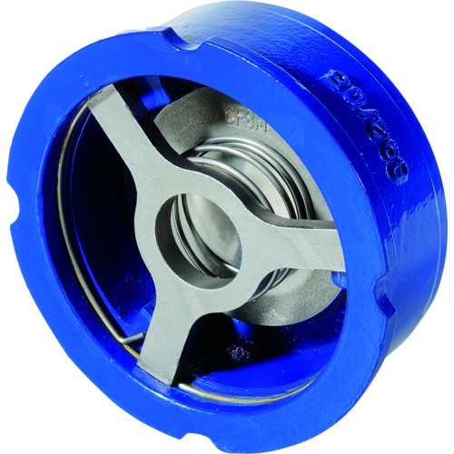 Клапан обратный чугунный осевой пружинный межфланцевый 1,6 МПа NVD-802R Ридан 80 мм в Новосибирске