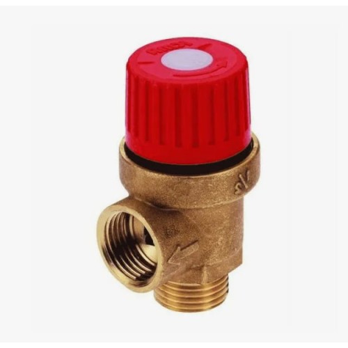 Клапан предохранительный латунный пружинный мембранный с внутренней резьбой Unival 20 мм 3/4" в Новосибирске