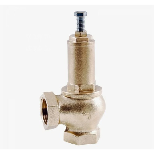 Клапан предохранительный латунный угловой с внутренней-наружной пайкой 1,6 МПа Benarmo 20х30,5 мм 1/2" в Новосибирске