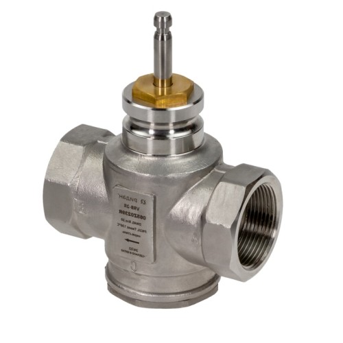 Клапан регулирующий нержавеющий трехходовой с внутренней резьбой 2,5 МПа VRB-3R Ридан 25х90 мм 1" в Новосибирске