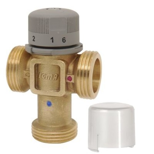 Клапан смесительный латунный термостатический седельный с внутренней резьбой 1,0 МПа Icma 25х84 мм в Новосибирске