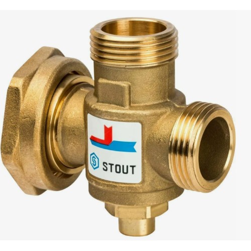 Клапан смесительный латунный термостатический с наружной резьбой-накидной гайкой 1,0 МПа VTA377 Esbe 25 мм 1" в Новосибирске