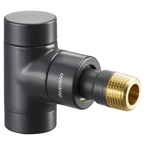 Клапан термостатический угловой Ду-15 (1/2") Ру-10 ВР-НР (ВН-НАР) черный серия E Oventrop в Новосибирске