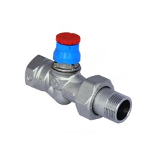 Клапан термостатический прямой Ду-15 (1/2") Ру-10 ВР-НР (ВН-НАР) с преднастройкой TR.712 MVI