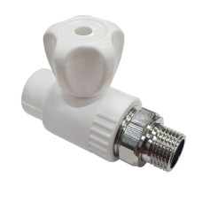 Клапан запорный PP-R наружная резьба 2,5 МПа VALFEX 20 мм 1/2" ГОСТ 32415-2013