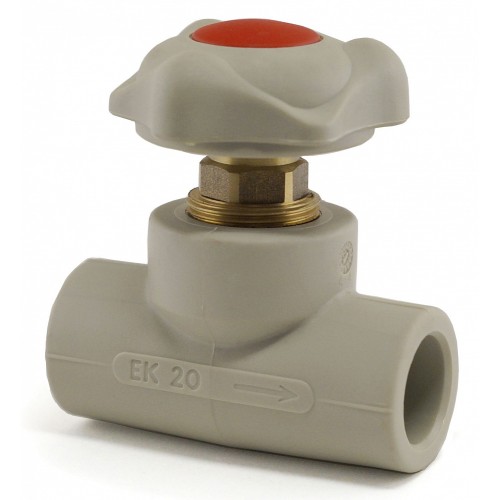 Клапан запорный проходной PP-R с внутренней пайкой 2,0 МПа Wavin Ekoplastik 32 мм ГОСТ 32415-2013 в Новосибирске