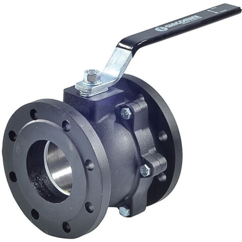 Кран шаровый чугунный фланцевый Ду-20 Ру-16 L=120мм полнопроходной Giacomini R740F в Новосибирске