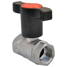 Кран запорный латунный с Т-рукояткой стандартнопроходной ВР (ВН) Ру 40 Pride LD 15 мм 1/2"