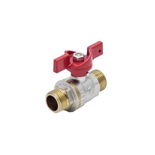 Кран запорный латунный стандартнопроходной с ручкой-бабочкой НР Ру 25 RTP (РосТурПласт) 15 мм 1/2" в Новосибирске