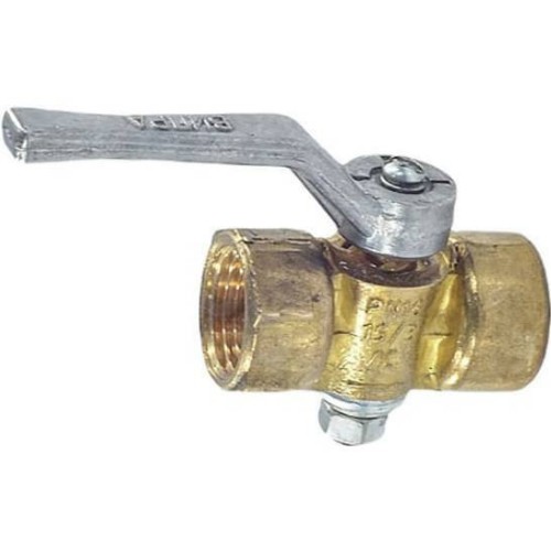 Кран латунный трехходовой стандартнопроходной для манометра без фланца с ручкой ВР (ВН) Ру 25 КТХ ЭКОМЕРА 15 мм 1/2" в Новосибирске