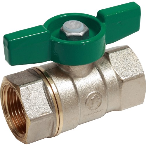 Кран запорный латунный стандартнопроходной с ручкой-бабочкой ВР (ВН) Ру 42 R251W Giacomini 10х47 мм 3/8" в Новосибирске