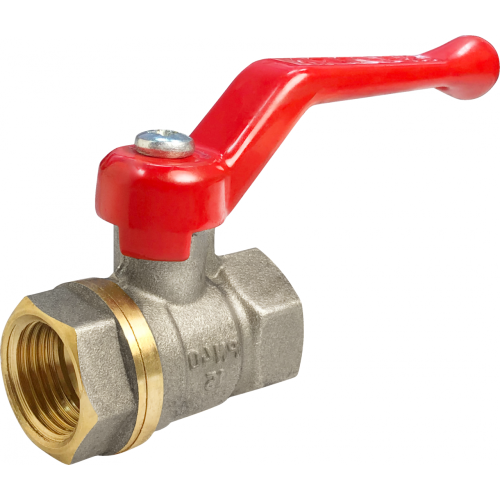 Кран запорный латунный стандартнопроходной с ручкой-рычагом ВР (ВН) Ру 16 ПРАКТИК 120 ГАЛЛОП 20 мм 3/4" в Новосибирске