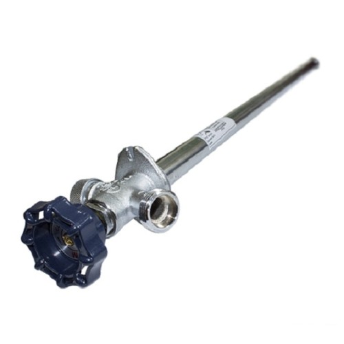 Кран запорный латунный незамерзающий стандартнопроходной без штуцера маховик НР Ру 10 15х450 мм 3/4" в Новосибирске