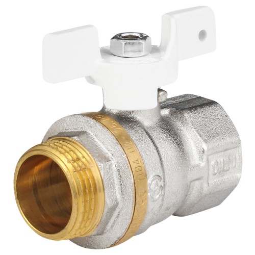 Кран запорный латунный стандартнопроходной с ручкой-бабочкой ВР (ВН) Ру 40 Aquasfera Standard 1133 Aquasfera 15 мм 1/2" в Новосибирске