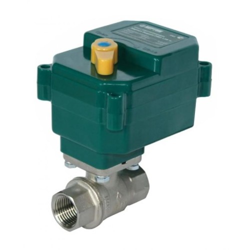 Кран шаровый латунный с электроприводом полнопроходной ВР (ВН) Ру 40 Neptun Bugatti 15 мм 1/2" в Новосибирске