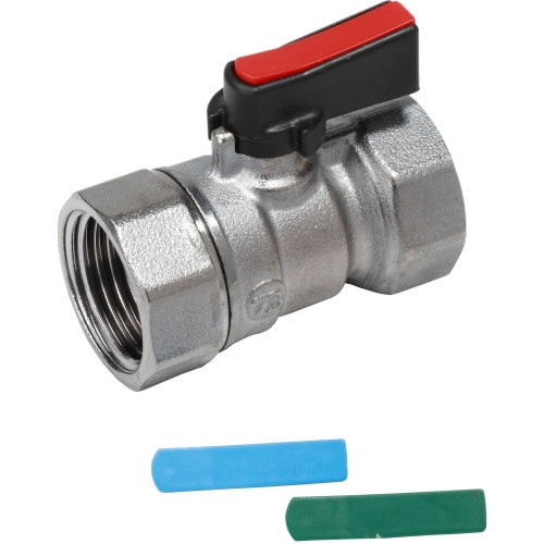 Кран запорный латунный стандартнопроходной с ручкой-флажком ВР (ВН) Ру 16 R690 Giacomini 15х46 мм 1/2" в Новосибирске