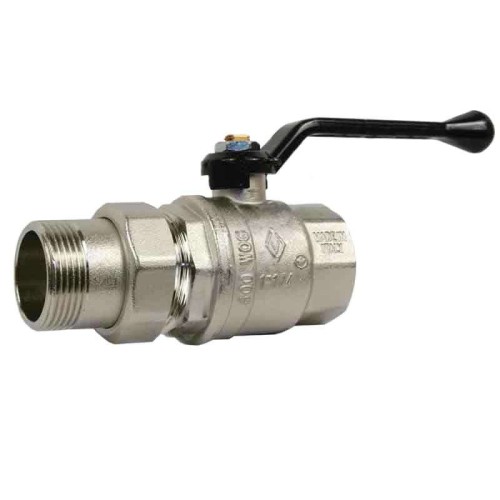 Кран запорный латунный полнопроходной с ручкой-рычагом ВР-НР Ру 40 Pride LD 15х57 мм 1/2" в Новосибирске