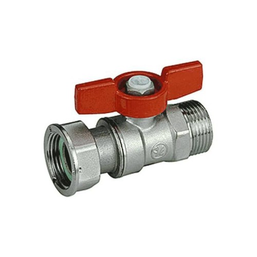 Кран запорный латунный стандартнопроходной с ручкой-бабочкой ВР-накидная гайка Ру 42 R251P Giacomini 15х68 мм 1/2" в Новосибирске