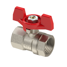 Кран запорный латунный стандартнопроходной с ручкой-бабочкой ВР (ВН) Ру 42 R251D Giacomini 10х45 мм 3/8"