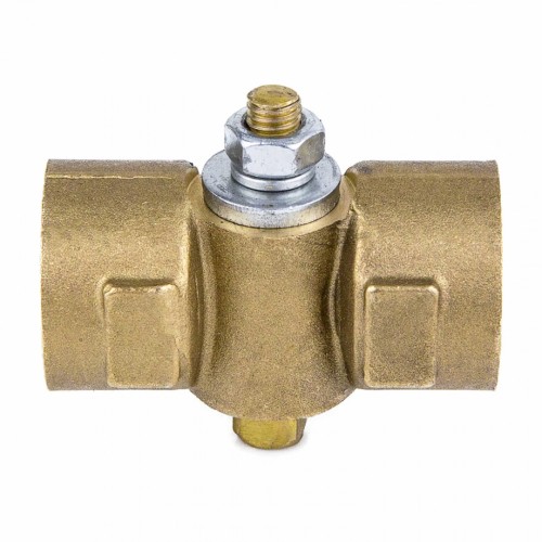 Кран латунный трехходовой стандартнопроходной для манометра без фланца и ручки ВР (ВН) Ру 16 11Б18БК, КПТ ВИПРА 15 мм 1/2" в Новосибирске