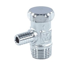 Кран шаровый латунный сливной стандартнопроходной НР-штуцер Ру 10 R65D Giacomini 10 мм 3/8"