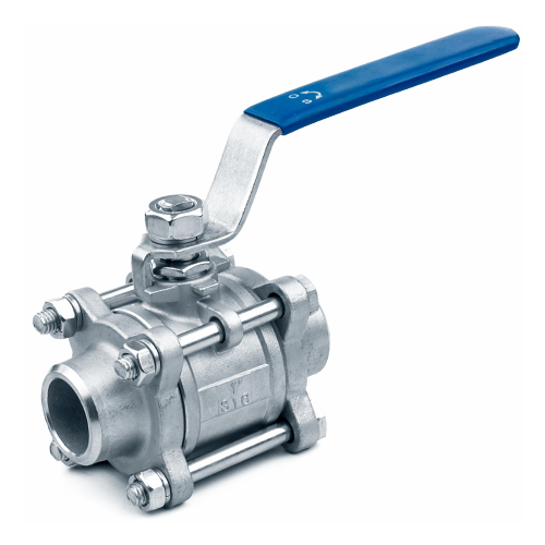 Кран запорный нержавеющий под приварку полнопроходной ручка-рычаг Ру 40 AISI 316 BV17 АДЛ 80 мм в Новосибирске