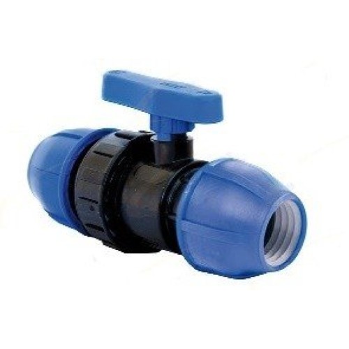 Компрессионный кран ПНД Дн 50 Ру-16 RTP (РосТурПласт) в Новосибирске