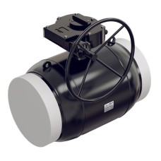 Кран запорный стальной под приварку с редуктором стандартнопроходной Ст20 КШ.П. ALSO 300х730 мм