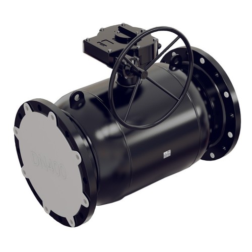 Кран запорный стальной фланцевый с редуктором стандартнопроходной Ст20 КШ.Ф. ALSO 300х750 мм