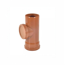 Ревизия НПВХ (ПВХ) с раструбом Дн 110 коричневая безнапорная L=0,24м в/к Агригазполимер