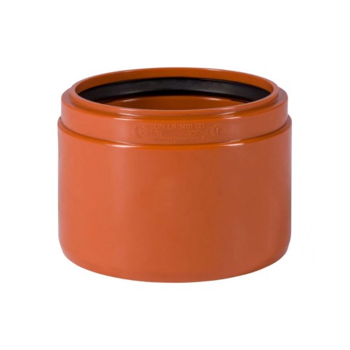 Переход НПВХ (ПВХ) Дн 160 коричневый безнапорный на раструб керамической трубы Ostendorf KGUSM в Новосибирске