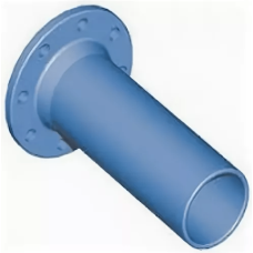 Патрубок фланец-гладкий конец ПФГ Ду-300 (L=1000) ВЧШГ с ЦПП цинк+AL ГОСТ ISO 2531-2012