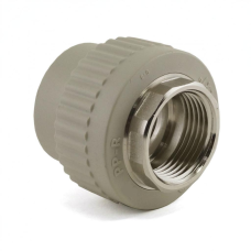 Муфта PP-R комбинированная серая ВР (ВН) Дн 90-3" Wavin Ekoplastik