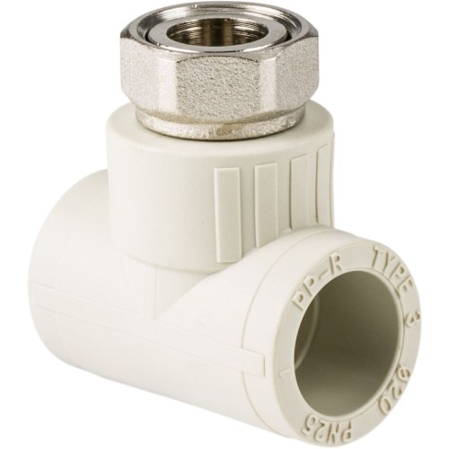Тройник PP-R с накидной гайкой Дн 20-3/4" Pro Aqua в Новосибирске