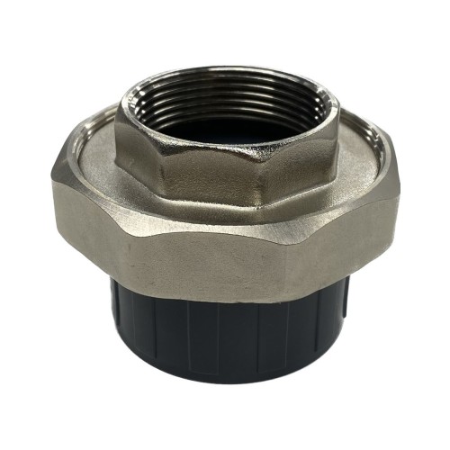 Муфта ПВХ под клеевое соединение Дн 63х2" серая разъемная ВР Aquaviva AQVBBD63F в Новосибирске